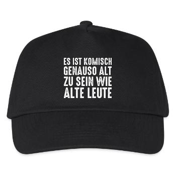 Alt Werden Selbstironie Spruch - Kinder Basecap - Schwarz - Vorne