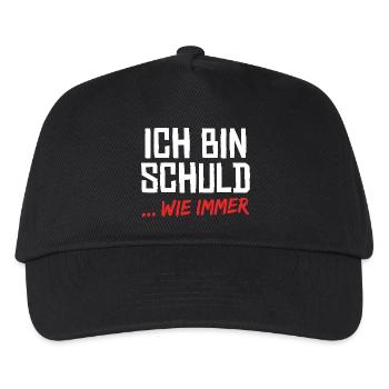 Ich Bin Schuld Wie Immer Lustiger Spruch - Kinder Basecap - Schwarz - Vorne