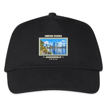 Vereinigte Staaten Jacksonville Vintage Reisemarke - Kinder Basecap - Schwarz - Vorne