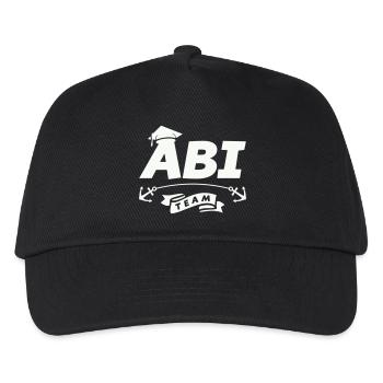 Abi Team Logo mit Ankerband - Kinder Basecap - Schwarz - Vorne