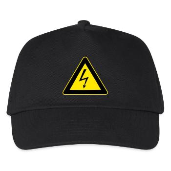 High Voltage Warnung - Kinder Basecap - Schwarz - Vorne