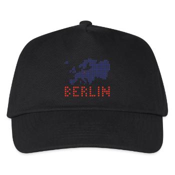Berlin - Kinder Basecap - Schwarz - Vorne