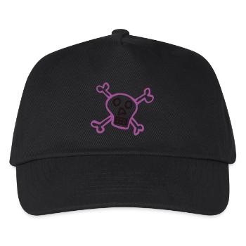 pirat - Kinder Basecap - Schwarz - Vorne