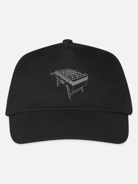 Kickertisch - Kickershirt - Kinder Basecap - Schwarz