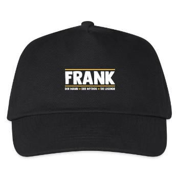 Frank - Kids’ Baseball Cap - black - Front