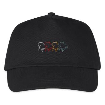 Riding Horse - Kids’ Baseball Cap - black - Front