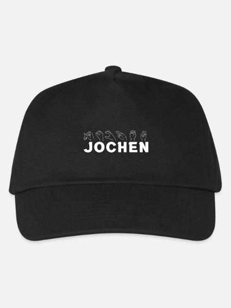 Sign language Jochen - Kids’ Baseball Cap - black