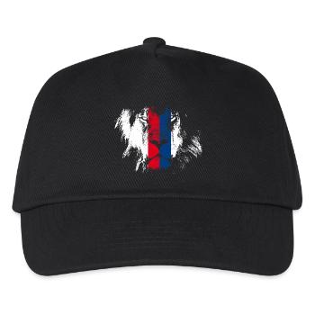 Löwe von Lyon. Frankreich - Kinder Basecap - Schwarz - Vorne