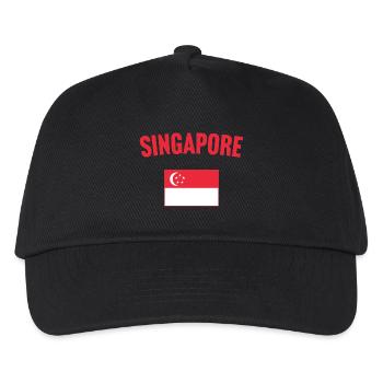Singapore Flag - Kids’ Baseball Cap - black - Front