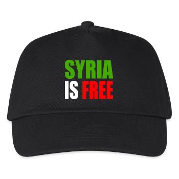 syrien - syria is free - Kinder Basecap - Schwarz - Vorne