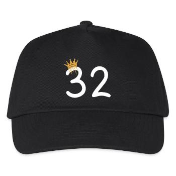 32 - Kids’ Baseball Cap - black - Front