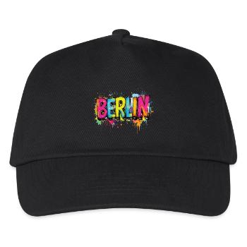 Berlin Graffiti Font Street Art Urban Style - Kids’ Baseball Cap - black - Front