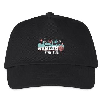 Berlin Skyline City Germany Graffiti Art - Kids’ Baseball Cap - black - Front
