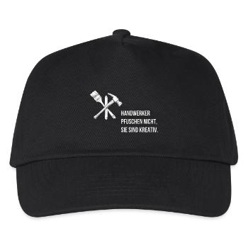 Les artisans ne se trompent pas, ils sont créatifs. - Casquette de baseball Enfant - noir - Devant