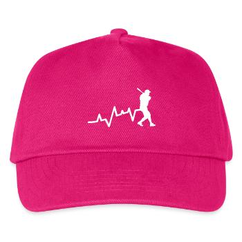 Baseballspieler Evolution Baseball - Kinder Basecap - Fuchsia - Vorne