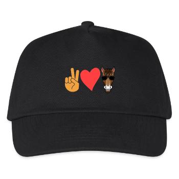 Riding Horse - Kids’ Baseball Cap - black - Front