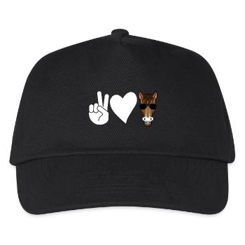 Riding Horse - Kids’ Baseball Cap - black - Front