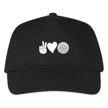 Golfspieler Golf - Kinder Basecap - Schwarz - Vorne