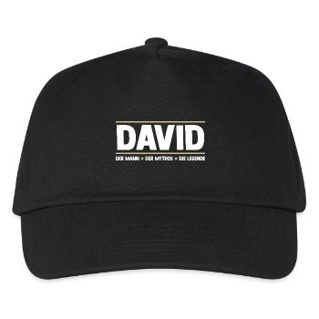 David - Kinder Basecap - Schwarz - Vorne