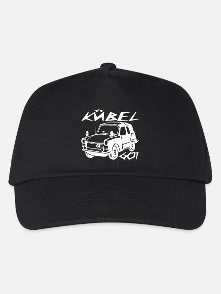 Kübel Trabi Stoffhund - Kinder Basecap - Schwarz