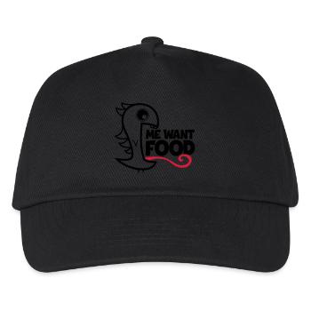 me want food! - Kids’ Baseball Cap - black - Front