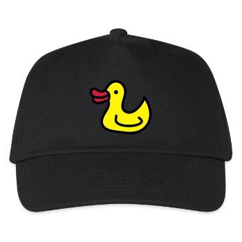 Entchen - Ente 3 - Kinder Basecap - Schwarz - Vorne