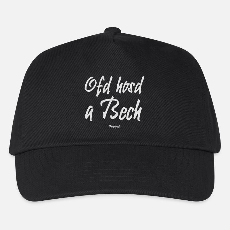 Ofd hosd a Bech - Kinder Basecap - Schwarz
