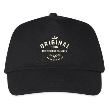 Original 100 Prozent Industriemechaniker - - Kinder Basecap - Schwarz - Vorne