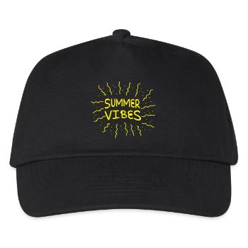 summer vibes - Kids’ Baseball Cap - black - Front