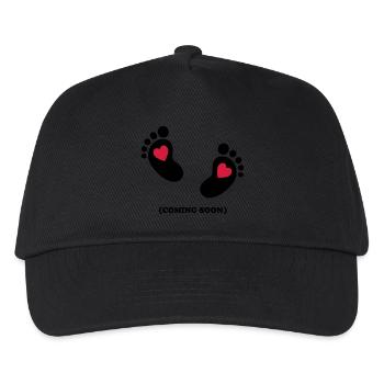 Baby - coming soon - 2c - Kids’ Baseball Cap - black - Front