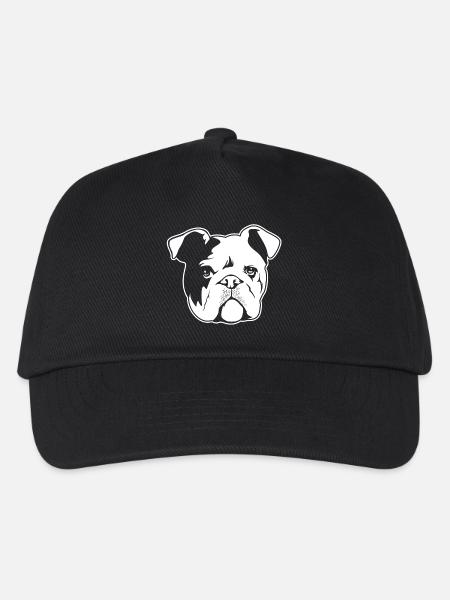 Englische Bulldogge - Kinder Basecap - Schwarz
