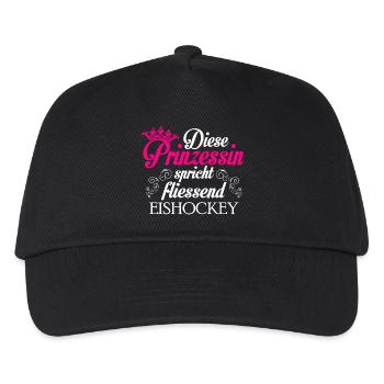 Ice hockey - Princess - Kids’ Baseball Cap - black - Front