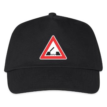 Panneau routier pont - Casquette de baseball Enfant - noir - Devant