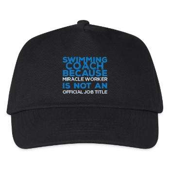 Swimming / Swimmer: Swimming Coach, property - Kids’ Baseball Cap - black - Front