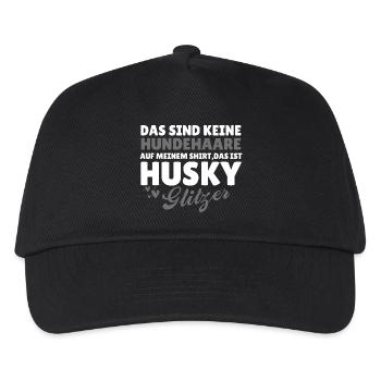 Hundeliebe Husky - Kinder Basecap - Schwarz - Vorne