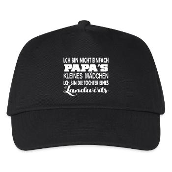 Landwirt Tochter - Kinder Basecap - Schwarz - Vorne