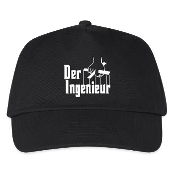 Der Ingenieur - Kinder Basecap - Schwarz - Vorne