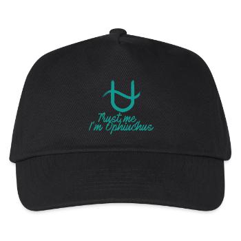 Sternzeichen Schlangenträger / Zodiac Ophiuchus - Kinder Basecap - Schwarz - Vorne