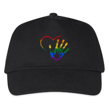 RAINBOW MAIN DANS LA MAIN - Casquette de baseball Enfant - noir - Devant