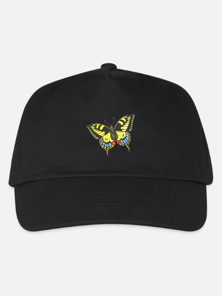 Schmetterling - Kinder Basecap - Schwarz