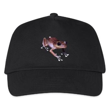 frog frosch - Kinder Basecap - Schwarz - Vorne