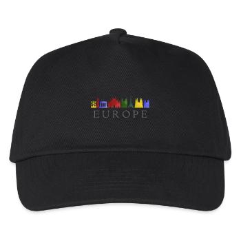 Skyline europa - Kinder Basecap - Schwarz - Vorne