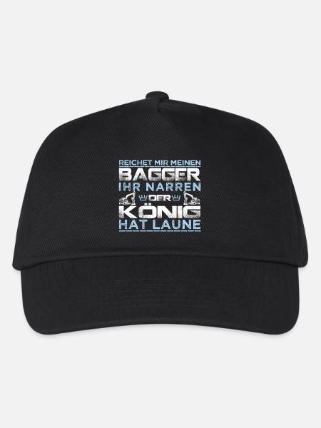 MASCHINENFÜHRER KÖNIG / BAGGER - Kinder Basecap - Schwarz