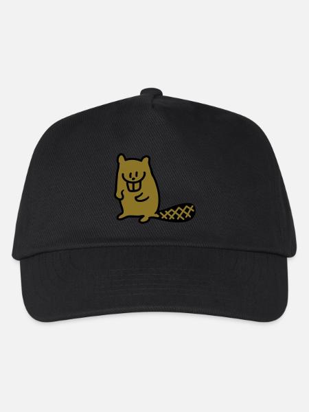 Biber - Kinder Basecap - Schwarz