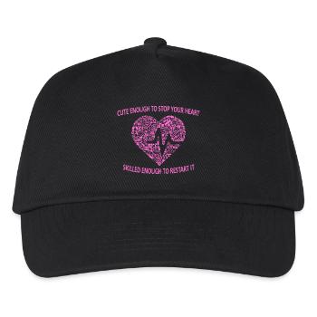 Krankenschwester Krankenpflegerin Ärztin Geschenk - Kinder Basecap - Schwarz - Vorne