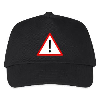 Achtung! - Kinder Basecap - Schwarz - Vorne