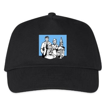 god god church church bible bible wedding wedding sign - Kids’ Baseball Cap - black - Front