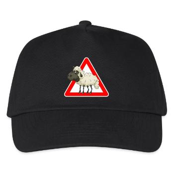 mouton - Casquette de baseball Enfant - noir - Devant