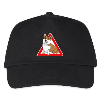 Welsh Corgi Pembroke Cardigan Hund - Kinder Basecap - Schwarz - Vorne