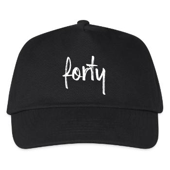 40 forty 40e anniversaire cadeau nombre 40 - Casquette de baseball Enfant - noir - Devant